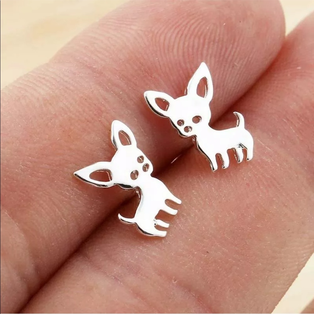 🐾HOST PICK DOG earrings silver and stainless steel